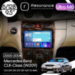 Магнітола Mercedes-Benz CLK-Class (W209) CLK 200 240 270 320 500 55 AMG (2000-2004) [Brown] Resonance Ultra M6 (7862) 6/128, 9.5"
