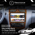Магнітола Mercedes-Benz C-Class (W203) C180 С200 C220 С230 С240 С320 (2000-2004) [Brown] Resonance Ultra M2 2/32, 9" QLED - Зображення 6