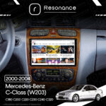 Магнітола Mercedes-Benz C-Class (W203) C180 С200 C220 С230 С240 С320 (2000-2004) [Brown] Resonance Ultra M4 4/32, 9.5" 2K QLED - Зображення 6
