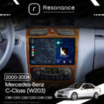 Магнітола Mercedes-Benz C-Class (W203) C180 С200 C220 С230 С240 С320 (2000-2004) [Brown] Resonance Ultra M4 4/32, 9.5" 2K QLED - Зображення 7