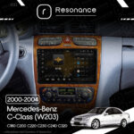 Магнітола Mercedes-Benz C-Class (W203) C180 С200 C220 С230 С240 С320 (2000-2004) [Brown] Resonance Ultra S8 (7870) 8/256, 9.5" 2K - Зображення 7