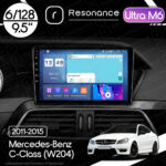 Магнітола Mercedes-Benz C-Class (W204) (2011-2015) Resonance Ultra M6 (7862) 6/128, 9" 2K QLED, 360