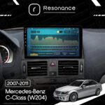 Магнітола Mercedes-Benz C-Class (W204) (2007-2011) [Black] Resonance Ultra M2 2/32, 9" QLED - Зображення 8
