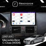 Магнітола Mercedes-Benz C-Class (W204) (2007-2011) [Black] Resonance Ultra M4 4/32, 9.5" 2K QLED - Зображення 10