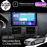 Магнітола Mercedes-Benz C-Class (W204) (2007-2011) [Black] Resonance Ultra M6 (7862) 6/128, 9" QLED, 360