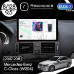 Магнітола Mercedes-Benz C-Class (W204) (2007-2011) [Brown] DUDU 7 9.5" 2K QLED, 8/128