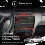 Магнітола Mercedes-Benz C-Class (W203) C180 С200 C220 С230 С240 С320 (2000-2004) Resonance Ultra T100 2/32, 9" IPS (CarPlay) - Зображення 8