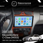 Магнітола Mercedes-Benz C-Class (W203) C180 С200 C220 С230 С240 С320 (2000-2004) Resonance Ultra T100 2/32, 9" IPS (CarPlay) - Зображення 10