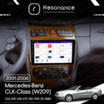 Магнітола Mercedes-Benz CLK-Class (W209) CLK 200 240 270 320 500 55 AMG (2001-2006) Resonance Ultra M4 4/32, 9" QLED - Зображення 10
