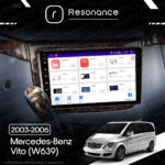 Магнітола Mercedes-Benz Vito (W639) (2003-2006) [кути на штатній - закруглені] Resonance Ultra M4 4/32, 9" QLED - Зображення 10