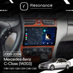Магнітола Mercedes-Benz C-Class (W203) C180 С200 C220 С230 С240 С320 (2000-2004) Resonance Ultra M4 4/32, 9" QLED - Зображення 7