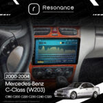 Магнітола Mercedes-Benz C-Class (W203) C180 С200 C220 С230 С240 С320 (2000-2004) Resonance Ultra M4 4/32, 9" QLED - Зображення 8