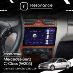 Магнітола Mercedes-Benz C-Class (W203) C180 С200 C220 С230 С240 С320 (2000-2004) Resonance Ultra M4 4/32, 9" QLED - Зображення 9