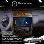 Магнітола Mercedes-Benz CLK-Class (W209) CLK 200 240 270 320 500 55 AMG (2001-2006) Resonance Ultra M4 4/32, 9" QLED - Зображення 7