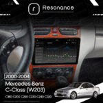 Магнітола Mercedes-Benz C-Class (W203) C180 С200 C220 С240 С320 (2000-2004) Resonance Ultra S8 (7870) 8/256, 9.5" 2K QLED, 360 - Зображення 9