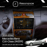 Магнітола Mercedes-Benz CLK-Class (W209) CLK 200 240 270 320 AMG (2001-2006) Resonance Ultra S8 (7870) 8/256, 9.5" 2K QLED, 360 - Зображення 7