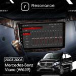 Магнітола Mercedes-Benz Viano (W639) (2003-2006) [кути на штатній - закруглені] Resonance Ultra T100 2/32, 9" IPS (CarPlay) - Зображення 8