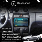 Магнітола Mercedes-Benz CLK-Class (W209) [Для 2-дверних авто] (2002-2006) Resonance Ultra M2 2/32, 9" QLED - Зображення 8