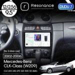 Магнітола Mercedes-Benz CLK-Class (W209) [Для 2-дверних авто] (2002-2006) DUDU 7 9.5" 2K QLED, 12/256
