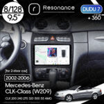 Магнітола Mercedes-Benz CLK-Class (W209) [Для 2-дверних авто] (2002-2006) DUDU 7 9.5" 2K QLED, 8/128, 360