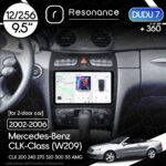 Магнітола Mercedes-Benz CLK-Class (W209) [Для 2-дверних авто] (2002-2006) DUDU 7 9.5" 2K QLED, 12/256, 360
