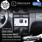 Магнітола Mercedes-Benz CLK-Class (W209) [Для 2-дверних авто] (2002-2006) DUDU 5 9.5" QLED, 4/64