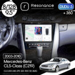 Магнітола Mercedes-Benz CLS-Class (C219) CLS 200 240 270 320 500 55 AMG (2003-2010) DUDU 5 9.5" QLED, 8/128, 360