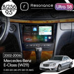 Магнітола Mercedes-Benz E-Class (W211) E 200 220 240 270 320 55 AMG (2002-2006) Resonance Ultra S8 (7870) 8/256, 9.5" 2K QLED, 360