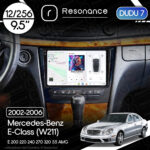 Магнітола Mercedes-Benz E-Class (W211) E 200 220 240 270 320 55 AMG (2002-2006) DUDU 7 9.5" 2K QLED, 12/256