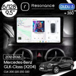 Магнітола Mercedes-Benz GLK-Class (X204 FL) (2012-2015) DUDU 5 9.5" QLED, 6/128, 360