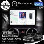 Магнітола Mercedes-Benz GLK-Class (X204 FL) (2012-2015) DUDU 5 9.5" QLED, 8/128, 360