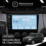 Магнітола Mercedes-Benz ML-Class (W163) (1997-2005) [Кондиціонер, Black] Resonance Ultra T100 2/32, 9" IPS (CarPlay) - Зображення 7