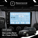 Магнітола Mercedes-Benz ML-Class (W163) (1997-2005) [Клімат-контроль, Black] Resonance Ultra T100 2/32, 9" IPS (CarPlay) - Зображення 7