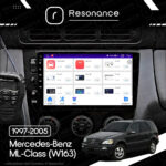 Магнітола Mercedes-Benz ML-Class (W163) (1997-2005) [Клімат-контроль, Black] Resonance Ultra M2 2/32, 9" QLED - Зображення 10