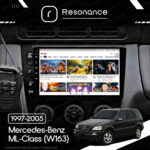 Магнітола Mercedes-Benz ML-Class (W163) (1997-2005) [Клімат-контроль, Black] DUDU 3 9" QLED, 4/64 - Зображення 6