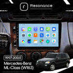 Магнітола Mercedes-Benz ML-Class (W163) (1997-2005) [Клімат-контроль, Дерево] Resonance Ultra T100 2/32, 9" IPS (CarPlay) - Зображення 10