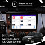 Магнітола Mercedes-Benz ML-Class (W163) (1997-2005) [Клімат-контроль, Дерево] Resonance Ultra M2 2/32, 9" QLED - Зображення 10