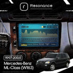 Магнітола Mercedes-Benz ML-Class (W163) (1997-2005) [Клімат-контроль, Дерево] Resonance Ultra M2 2/32, 9.5" 2K QLED - Зображення 9