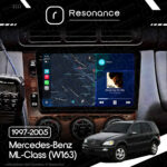 Магнітола Mercedes-Benz ML-Class (W163) (1997-2005) [Клімат-контроль, Дерево] Resonance Ultra S6 (7870) 6/128, 9.5" 2K QLED, 360 - Зображення 8