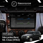Магнітола Mercedes-Benz ML-Class (W163) (1997-2005) [Клімат-контроль, Дерево] Resonance Ultra S6 (7870) 6/128, 9.5" 2K QLED, 360 - Зображення 9