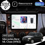 Магнітола Mercedes-Benz ML-Class (W163) (1997-2005) [Клімат-контроль, Дерево] DUDU 3 9" QLED, 4/64