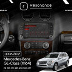 Магнітола Mercedes-Benz GL-Class (X164) GL 350 320 450 500 (2006-2012) [з кнопками] Resonance Ultra T100 2/32, 9" IPS (CarPlay) - Зображення 7