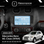 Магнітола Mercedes-Benz ML-Class (W164) ML 350 300 320 450 (2005-2011) [з кнопками] Resonance Ultra T100 2/32, 9" IPS (CarPlay) - Зображення 6