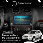 Магнітола Mercedes-Benz ML-Class (W164) ML 350 300 320 450 (2005-2011) [з кнопками] Resonance Ultra M2 2/32, 9" QLED - Зображення 7