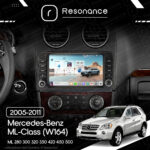 Магнітола Mercedes-Benz ML-Class (W164) ML 350 300 320 450 (2005-2011) [з кнопками] Resonance Ultra M2 2/32, 9.5" 2K QLED - Зображення 10