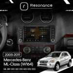 Магнітола Mercedes-Benz ML-Class (W164) ML 350 300 320 450 (2005-2011) [з кнопками] Resonance Ultra S12 (7870) 12/256, 9.5" 2K - Зображення 6