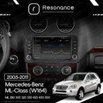 Магнітола Mercedes-Benz ML-Class (W164) ML 350 300 320 450 (2005-2011) [з кнопками] Resonance Ultra S12 (7870) 12/256, 9.5" 2K - Зображення 8