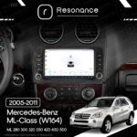 Магнітола Mercedes-Benz ML-Class (W164) ML 350 300 320 450 (2005-2011) [з кнопками] DUDU 7 9.5" 2K QLED, 12/256, 360 - Зображення 6