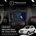 Магнітола Mercedes-Benz ML-Class (W164) ML 350 300 320 450 (2005-2011) [глянець] Resonance Ultra M2 2/32, 9" QLED - Зображення 6