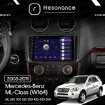 Магнітола Mercedes-Benz ML-Class (W164) ML 350 300 320 450 (2005-2011) [глянець] Resonance Ultra M2 2/32, 9" QLED - Зображення 8